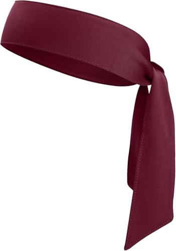 PAROPKAR Ninja Karate Sweat Wicking Sports Headband, Running, Tennis, Gym Yoga Workout, Soccer Adjustable Ties Headband for Men Women (Wine) - Image 2