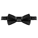 Kid Y-Back Adjustable Brace Suspender Pre-Tied Bowtie Short Trim Fedora Hat 3PCS Outfit for Boys/Girls Black
