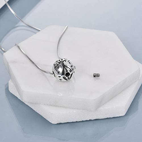 Sterling Silver Tree of Life Urn Necklace for Ashes Owl Necklace Pendant Charm for Women Memorial Gifts Keepsake Always in My Heart Memory Necklace Jewelry4