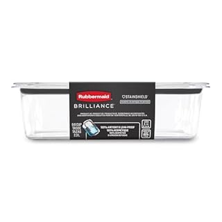 Rubbermaid Brilliance Large Food Storage Container | BPA-Free Airtight Food Storage Container | 2.3 L (9.6 Cup)