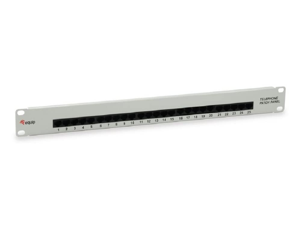 Panel de conexión Cat3 para solucionar el desorden de cables RDSI en rack 19 6