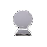 FB JEWELS Solid Round 5.75In Optic Glass Trophy On Base