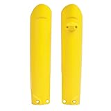 Polisport 8398600004 - Set Di Protezioni Forcella In Polipropilene Antiurto Senza Bulloneria Compatibile Con Le Moto Suzuki, Husqvarna In Colore Giallo - 2