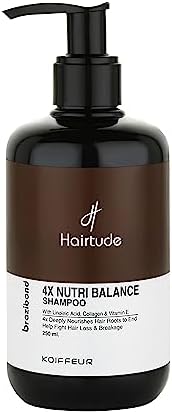 Hairtude Brazibond 4X Nutri Balance Shampoo for Hair Loss & Hair Breakage 250ml (Salphate Free)