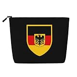 VKKOEWL Germany German Football Soccer Flag Makeup Bags Large Capacity Travel Makeup Pouch Zipper Cosmetic Bag For Women