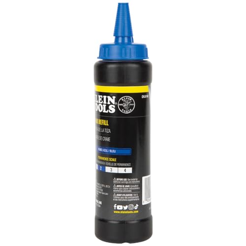 Klein Tools CHLK14B Marking Chalk Refill, High-Visibility Blue, 14-Ounce Squeeze Bottle, Water and Fade Resistant Chalk by KLEIN TOOLS - Image 6