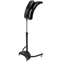 Vertical Hairdressing Heater, Professional Salon Standing Hair Dryer with Wheels & Intelligent Control 104-158F 0-60min Adjustable Temp & Time Hair Color Treatment Processor for Salonshop and Home Use