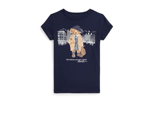 Polo Ralph Lauren Girls' Polo Bear Cotton Jersey Tee (Toddler/Little Kid)