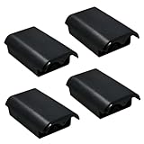 4 Pack Battery Box Battery Cover for Xbox 360 Wireless Controller, Replacement Battery Pack Cover Shell Case Kit for Xbox 360 Controller(Black) [video game]