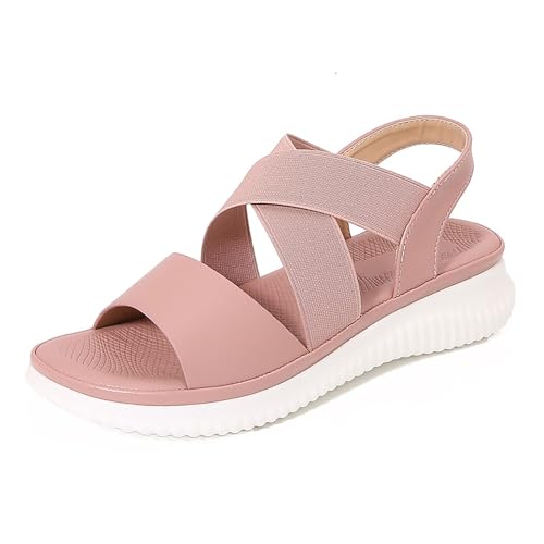 Women’s Open Toe Ankle Strap Platform Wedge Sandals Dressy Open Toe Ankle Strap Wedges Heels