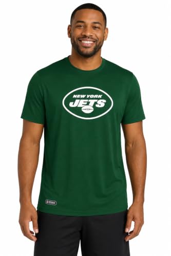 Outerstuff NFL Men's Primary Stadium Logo Short Sleeve T-Shirt, New York Jets, Medium Team Color