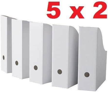 Miniatura 2 de ROYALNA - Paquete de 10 carpetas de archivos de revistas, organizador de revistas, organizador de documentos, caja de almacenamiento (10)