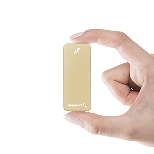 Image of SABRENT 1TB Rocket Nano External Aluminum SSD (Gold) (SB-1TB-NANO-GLD)