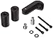 Krator MT219-024 Black Slider (2006-2008 Suzuki GSXR 600/750 No Cut Frame Crash Protectors Motorcycle)