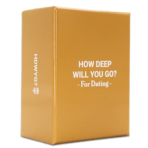 How Deep Will You Go? for Dates - 99 Carefully Thought Out Conversation Questions & Prompts for Dates - Skip Past Small Talk - Fun and Connecting Date Night Card Game for Adults by AchieveYou