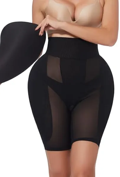 Clevvets Hip Pads for Women Hip Enhancer Booty Pad Womens Shapewear Tummy Control Panties for Under Dresses