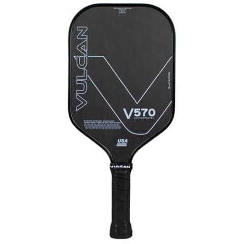 Vulcan | V570 Pickleball Paddle | High Performance | Polypropylene Core | USAP Approved | Blackout Cover