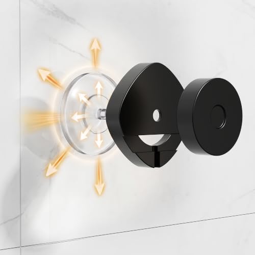 Image of Taozun Paper Towel Holder Wall Mount Suction Cup Easy Install | 2-in-1 Shelf + Paper Towel Holder, Suction Cup No-Drill, Kitchen & Bathroom, Rustproof, Removable & Reusable