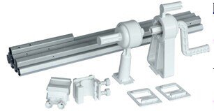 International Pool Protection Enrollador En Acero Inox Para Mantas De Burbujas Extensible. Para Piscinas De Hasta 5.50 Metros De Ancho Con Tubo De 42Mm De Ø Para Piscina Elevada