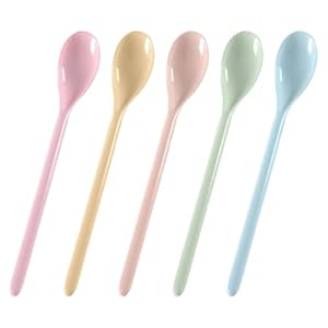 Caikailior 5 Stück Bunte Eierlöffel Set