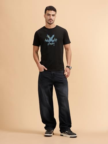 Image of WROGN Men's Loose Fit Jeans | Mid Rise | Jeans for Man