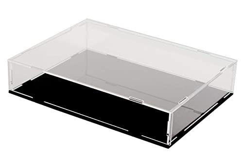 Image of Evron Display Case for Collectibles Assemble Clear Acrylic Box Alternative Glass Case for Display Action Figures Home Storage & Organizing Toys (15.7x11.8x3.1inch;40x30x8cm)