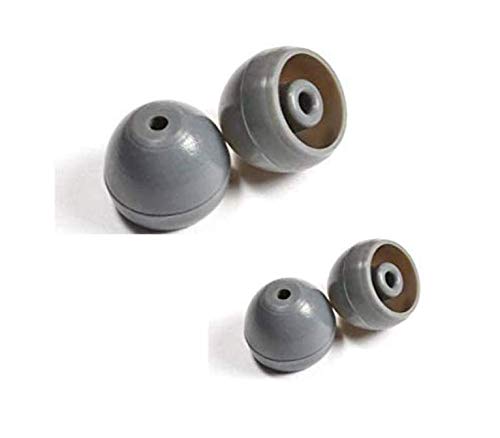 Zotech2 Pair Replacement Earbud Eartip for Shure Sound Isolating E1,E3,E4,E5,E3c,E4c,E4g,E5c,i3c,i4c,SCL3,SCL4,SCL,SE110,SE210,SE310,SE420,SE530,SE115,SE215,SE315,SE425,SE535 in Ear Earphone (S/L)