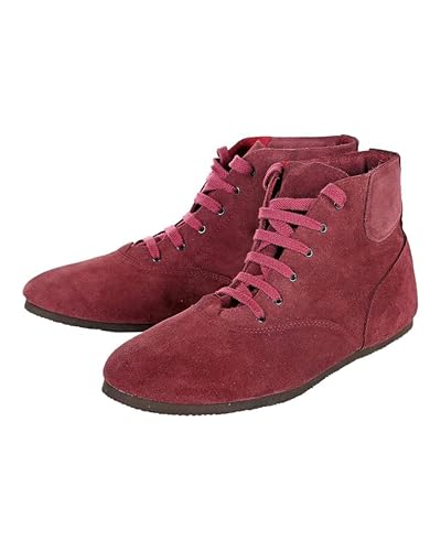 Pantoffelmann Tramper aus Veloursleder I Größe 36–48 I Bequeme Barfußschuhe für Damen & Herren I Hochwertige Boots aus echtem Leder I DDR Schuhe ideal zum Klettern