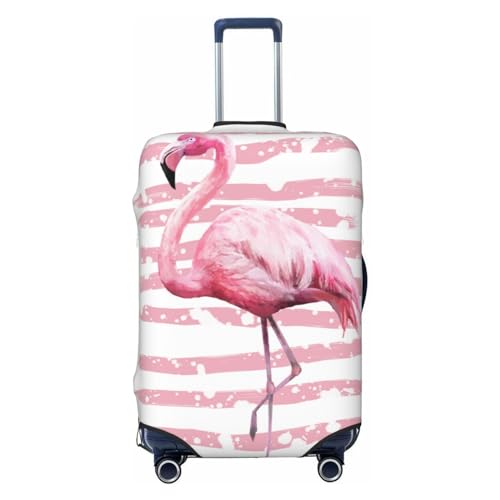 Flamingo Print Washable Luggage Cover - Fashion Suitcase Protector Fits 18-32 Inch Luggage
