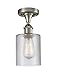 Innovations 516-1C-SN-G112-LED 1 Light Vintage Dimmable LED Semi-Flush Mount, Brushed Satin Nickel