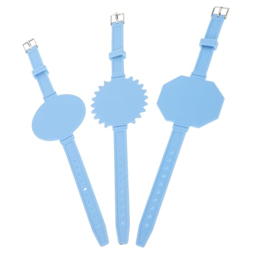 ARTIBETTER 3Pcs Wearable Silicone Memo Wrist Band Reusable Erasable for Nurses for Healthcare Workers Options for Style