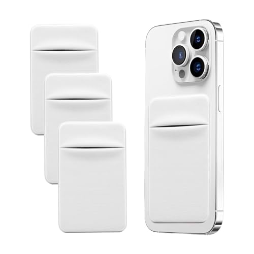 Fadbudss 3 mobiele telefoon kaarthouder met zelfklevende sticker voor de achterkant van de telefoon, mobiele telefoon kaartenvak portemonnee mobiele telefoon kaarthouder voor smartphones kaarthouder