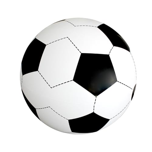 31.5 Inch Giant Inflatable Soccer Ball 80cm Large PVC Inflatable Beach Football Durable Blow Up Ball for Kids Adults Pool Party & Beach Summer Sports Supplies