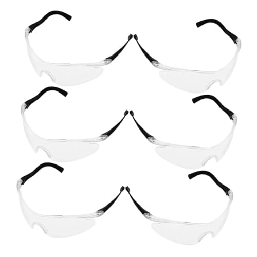 TOBBOMEY 6 Stück Teiliges Schutzbrillen Klare Leichte Schutzbrille für Schaumstoffgeschossen Komfortabel Bruchsicherer Augenschutz für Jeden Alters Staub Splitterschutz