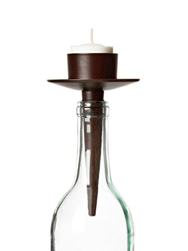 Northern Lights Candles Bottelabra Tealight Holder, Bronze