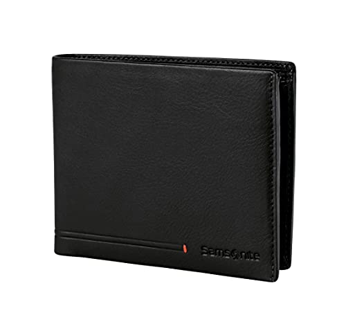 Cuciture a contrasto Samsonite Simpla SLG - Portafoglio, 12 cm, Nero (Black)