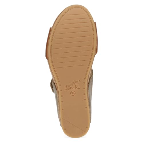 Dansko Shannon Slip-On Wedge Sandal for Women – Cork/EVA Wedge with Arch Support –Fully Adjustable Straps–Versatile Casual to Dressy Footwear3