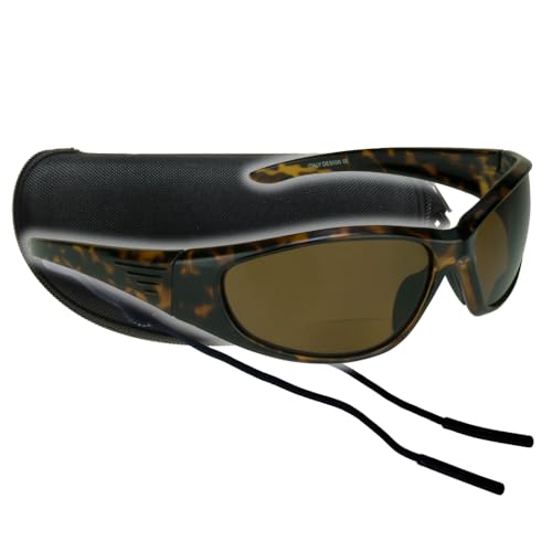 Image of proSPORT Polarized Bifocal Sunglass Readers Fishing Driving Sport Motorcycle Anti-Glare Wrap Full Frame Large UV Men Women