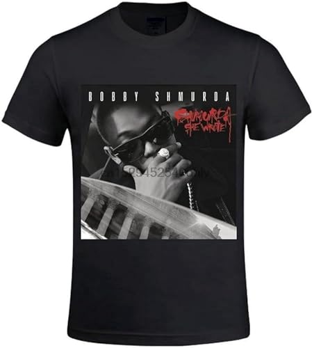 Bobby Shmurda Shmurda She Wrote Men's O-Neck Cotton Tee Shirts Graphic Unisex Tee Shirt Black L