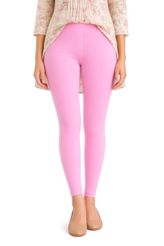 Image of Women's Cotton Lycra Ankle Length Leggings | Regular Rise, Soft 4 Way Stretch Fabric | Casual & Ethnic Wear