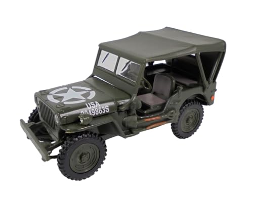 OPO 10 - Modelo de Coche Compatible con Jeep Willys CAPOTEE US Army 1/43 CARARAMA - 813014