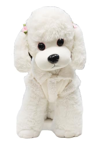 Manteau en polaire uni blanc pour chien de taille M