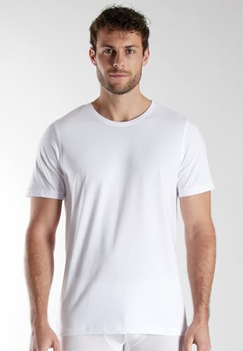 Bugatti Camiseta para hombre, color blanco, 2 unidades, Blanco-claro-uni, 58
