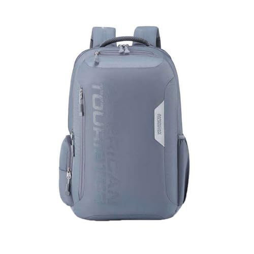 Image of American Tourister Zipper Brett 3.0 Polyester Men's Backpack (Free Size, Grey)