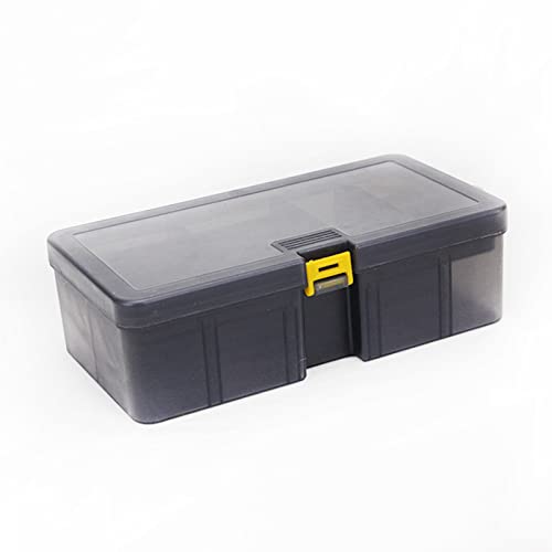 Doppelschichtige Werkzeug Aufbewahrungsbox Durchscheinend Grau Geschenk Für Angelliebhaber Männer Fischmänner Werkzeugzubehör Wasserdichter Köder Box Organizer Wasserdicht
