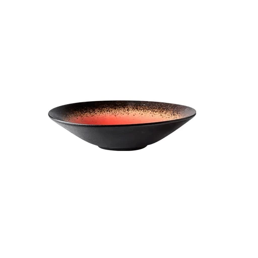 XYIANG Salad Bowl Nordic Ramen Bowl Ceramic Household Instant Noodle Bowl Noodle Bowl Retro Salad Bowl Vegetable Bowl Large Soup Bowl Dessert Snack Bowls (B2pc)
