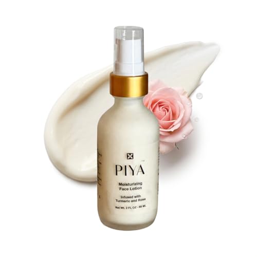 Image of Piya Face Lotion - Brightening & Hydrating Daily Moisturizer with Turmeric, Bakuchiol, Aloe & Squalane (Pack of 3)