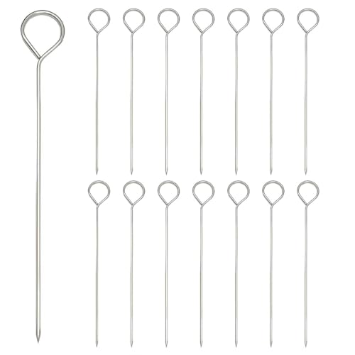 15 Pcs Turkey Lacers for Trussing Turkey Wraps Turkey Lacers Metal Skewers 5.8 Inch Multi-Use Chicken and Turkey Wraps