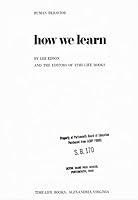 How We Learn B0006WUWFK Book Cover