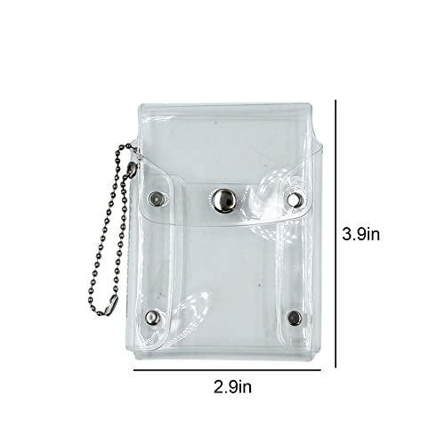 Aibearty 4 Pcs Glitter Transparent Card Holder Waterproof Coin Purse Wallet Pouch Creadit Card Business Card Case For Women Girls #TOP3